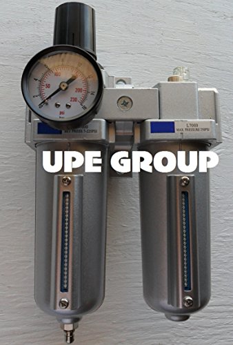 1/2" HEAVY DUTY COMBO PARTICULATE FILTER REGULATOR LUBRICATOR COMPRESSED AIR