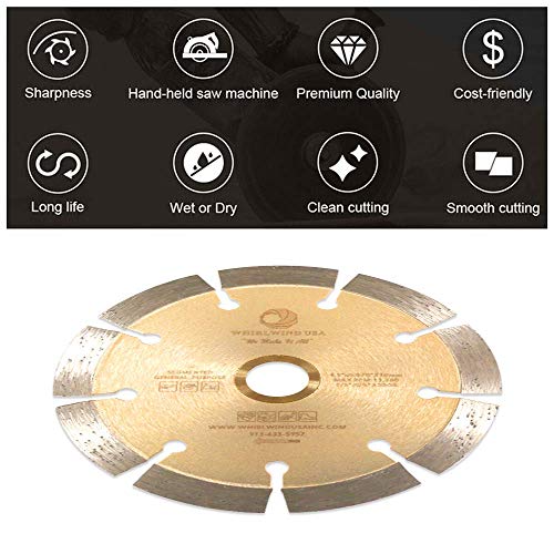 4.5 Inch Diamond Saw Blade for Concrete Stone Brick Masonry - size: 4.5" LSS
