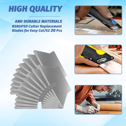 Cutter Replacement Blades for Easy Cut 20 Pcs