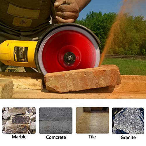 7 inch Diamond Blade Super Thin Diamond Cutting Blade for Tile Granite Marble (7“-1pc) - size: 7“-1pc