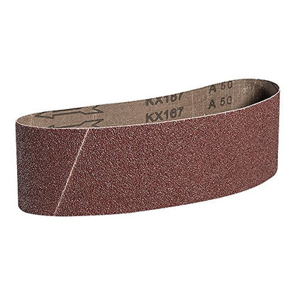 Mercer Industries 110050-4" x 24" Aluminum Oxide Sanding Belts, 50 Grit (10 Pack) - size: 4 x 24, style: 50 Grit