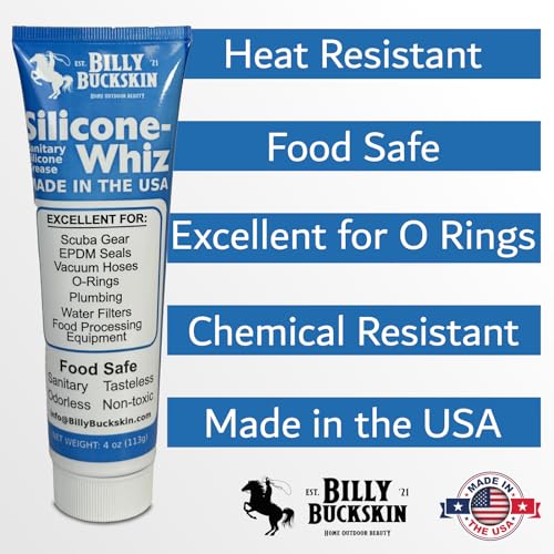 Billy Buckskin 1oz Silicone-Whiz Food Grade Silicone Grease, O Rings - size: 1 x 1 Oz.