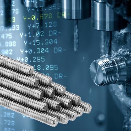 PATIKIL 1/2"-13 UNC 304 Stainless Steel Fully Threaded Rod, 10Pcs 2" Length Long Threaded Screw Right Hand Threads All Threaded Rod Studs for Anchoring Bolt, Clamps, Hangers and U-Bolts - size: 1/2"-13 x 2"