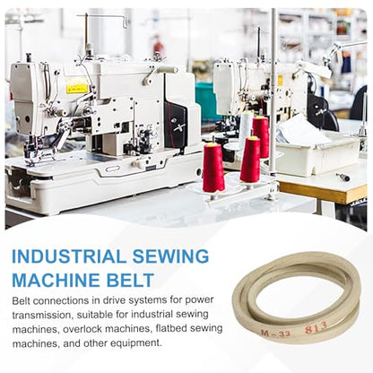 uxcell 4Pcs M33 Industrial Sewing Machine Belt 33.5" Outer Girth Rubber - size: M33