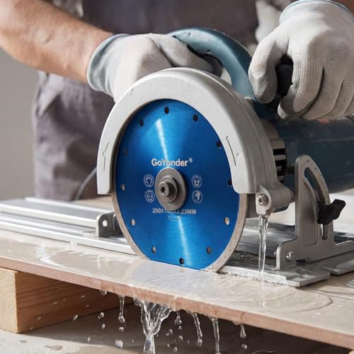 GoYonder 10pcs 5" Diamond Saw Blades for Angle Grinder - Cutting Porcelain, Granite, 115mm Tile Blade - size: 5"-10 PCS