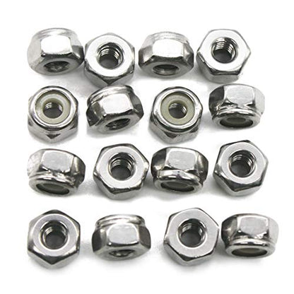 Fullerkreg 6-32 Nylon Insert Hex Lock Nut - size: 6-32 (100 Pack)