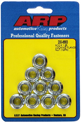 ARP 200-8683 M10 x 1.25 Locking Flange Nut - 10 Piece