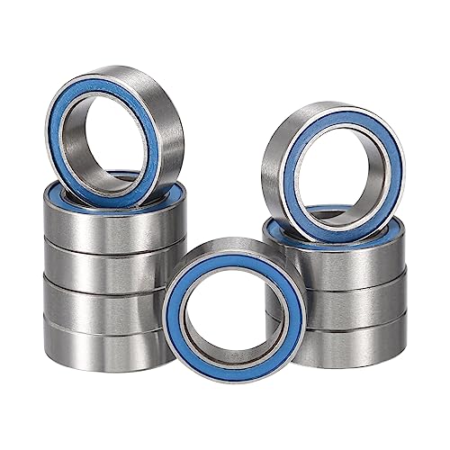 MR128-2RS Deep Groove Ball Bearings, ID 8mm x OD 12mm x Width 3.5mm Miniature Bearings, Double Rubber Sealed Ball Bearing Pre-Lubricated Chrome Steel Blue Z2 Lever 10pcs - size: MR128-2RS 8x12x3.5mm