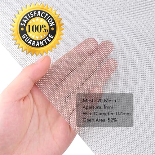 Valchoose 4PACK Stainless Steel Woven Wire Mesh Never Rust 11.8"X8.2" - size: 11.8"X8.2"(300X 210mm)