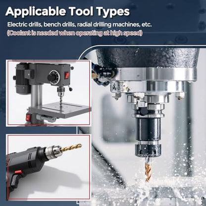 Drill Bit 3.6mm Diameter M42 8% Cobalt HSS TiN for Hard Metal - size: 3.6mm
