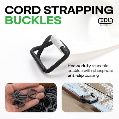IDL Packaging Woven Cord Strapping Coil 3/4" x 250', 2425 lbs (8-Pack)