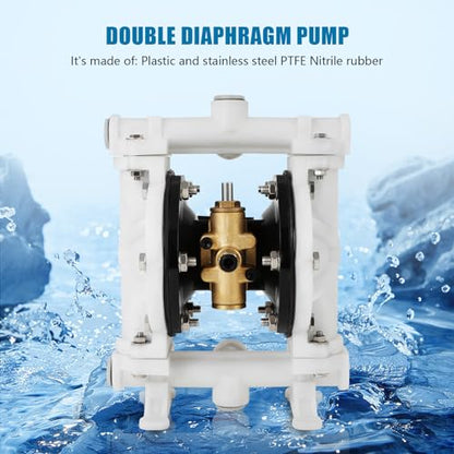 AODD Pump 1/2" Port 12 GPM Industrial Pneumatic Waste Oil Transfer Pump