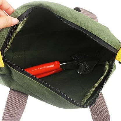 Canvas Tool Bag Organizer - 16 Inch, Large Capacity, Green - color: Green - 16 inch