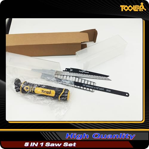 5-In-1 Multi-Blade Handsaw for Woodworking Tools (Japanese/Drywall/Hacksaw) - color: 5-in-1