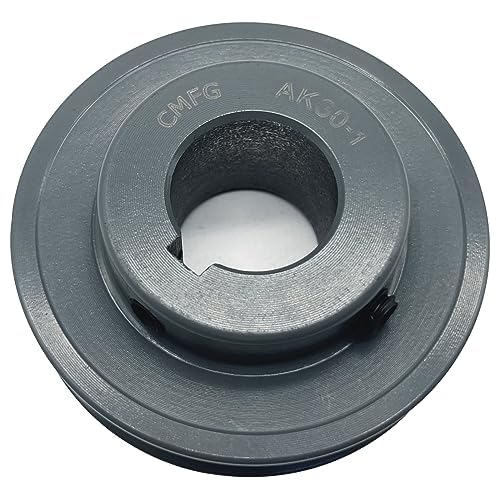 AK30-1 v Belt Pulley, 3.05 inch OD, 1 Inch Bore,Cast Iron Material, AK Single Groove Motor Pulley for "4L" or "A" or "3L" Belts - size: 3.05 inch OD, 1 Inch Bore, style: 1 Groove