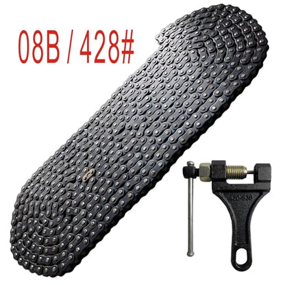 08B Roller Chain 20 Feet 480 Link with Chain Breaker