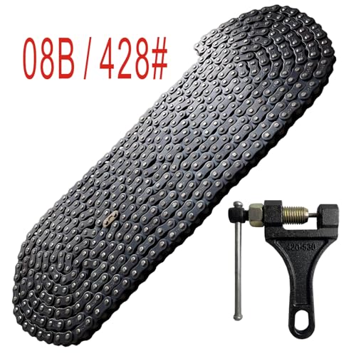 08B Roller Chain 20 Feet 480 Link with Chain Breaker
