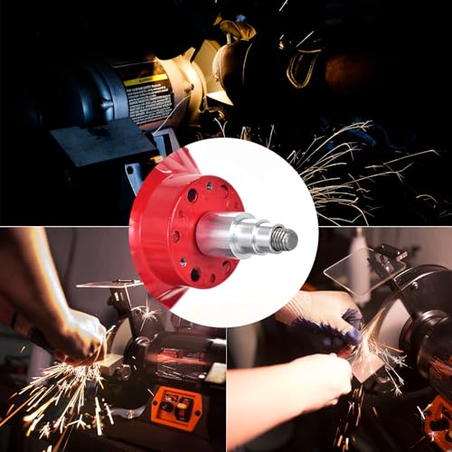 Reducing Bushing Arbor Adapters Fit for Bench Grinding Wheel Or Sanding Wheel Arbor Hole 1" Thick from 1-1/4" to 1", 3/4", 5/8", 1/2" Arbor Aluminum