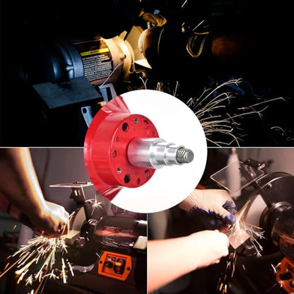 Reducing Bushing Arbor Adapters Fit for Bench Grinding Wheel Or Sanding Wheel Arbor Hole 1" Thick from 1-1/4" to 1", 3/4", 5/8", 1/2" Arbor Aluminum