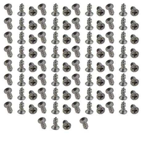 XunLiu M1.4X4mm 304 Stainless Steel Self-Tapping Screws 100 Pack - size: M1.4X4mm
