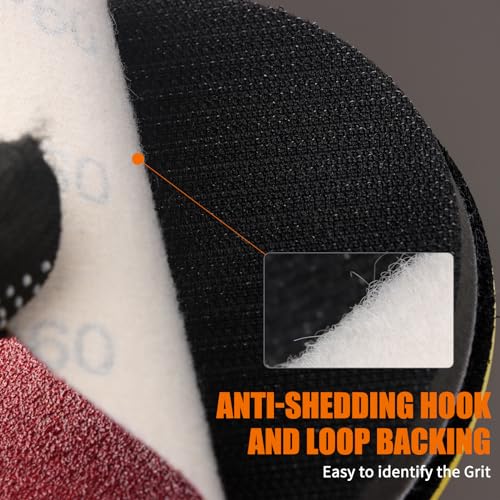 Pomsare 114PCS 5 Inch Angle Grinder Sanding Disc Kit, 40 to 1000 Grits - style: Premium 5 Inch 114 PCS