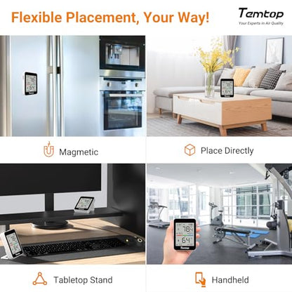 Temtop T1 Bluetooth Indoor Thermometer Hygrometer for Room Temperature - size: Basic Edition