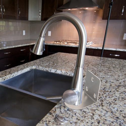 Luxshiny Stainless Steel Water Filter Mounting Bracket Silver