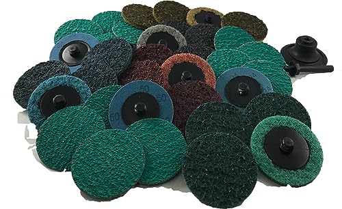 Sungold Abrasives 74905 Sun-Brite Surface Conditioning Disc Assortment With Back-Up Pad And Mandrel, 25 discs, 2-Inch - color: Assorted Colors, size: 2 in.
