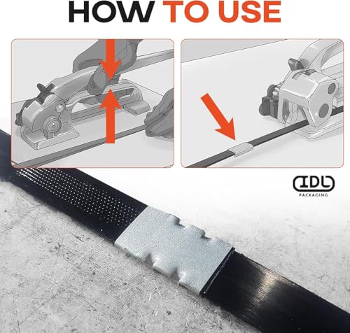 IDL Packaging S-290 Heavy Duty Popular High Tensile Feed-Wheel Tensioner for 3/8" to 3/4" Steel Strapping - size: 1/2"