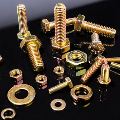 966PCS Nuts and Bolts kit– High-Strength M4 M5 M6 M8 Grade 8.8 Metric Bolts & Nuts Set with Organized Storage Case, 12-30mm - size: 966PCS Metric (M4, M5, M6, M8)