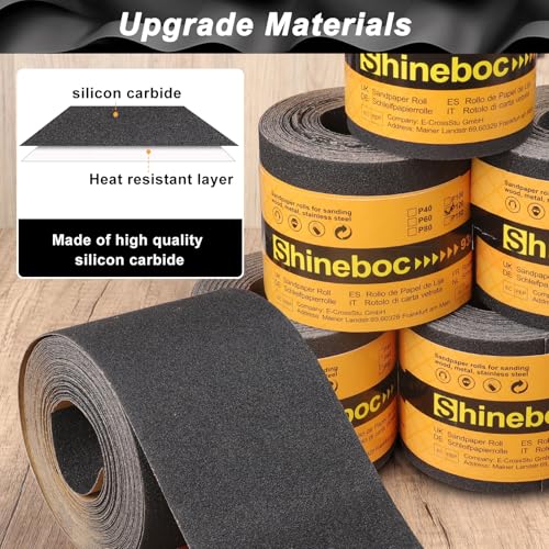Sandpaper Roll 800 Grit, Wet Dry Sand Paper 3-2/3" Wide 11 Yard - style: 800 Grit