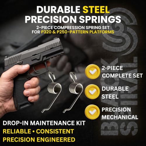 2-Piece Precision Compression Spring Set – Compatible with P/320 & P/250-Pattern Platforms - Durable Steel Construction - Drop-in Maintenance & Replacement Kit - Consistent Mechanical Performance