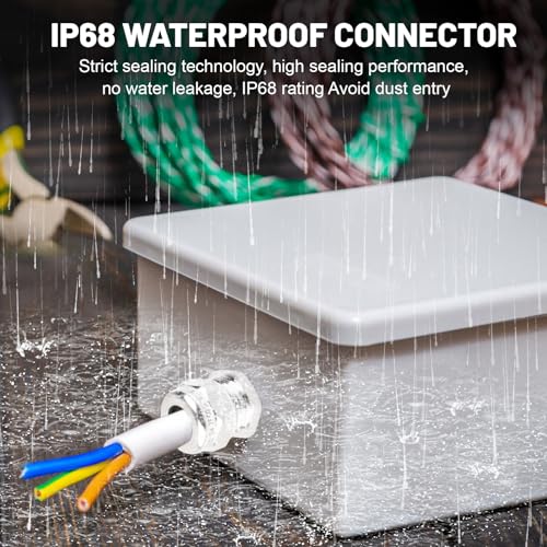 NPT 1/2" Stainless Steel Waterproof Cable Gland IP68, Adjustable 6-12mm - style: NPT 1/2"
