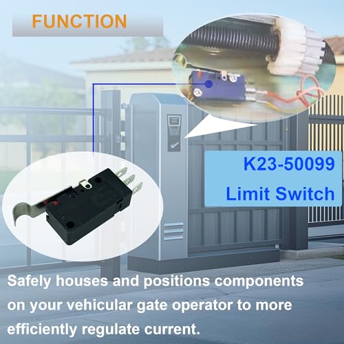 DTAIR K23-50099 Q029 Limit Switch Replacement for Elite SL3000, CSW200, RoboSlide RSL12V, RoboSwing RSW12V & Hercules Overhead Unit Gate Operators Q329 Q392(Pack of 2)