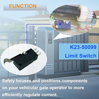 DTAIR K23-50099 Q029 Limit Switch Replacement for Elite SL3000, CSW200, RoboSlide RSL12V, RoboSwing RSW12V & Hercules Overhead Unit Gate Operators Q329 Q392(Pack of 2)