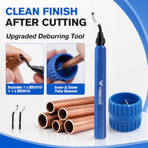 WISSCOOL Tube Cutter Set, 1/8"-2" OD Pipe Cutter Kit 5 in 1 - color: Blue, size: 5 in 1 Set
