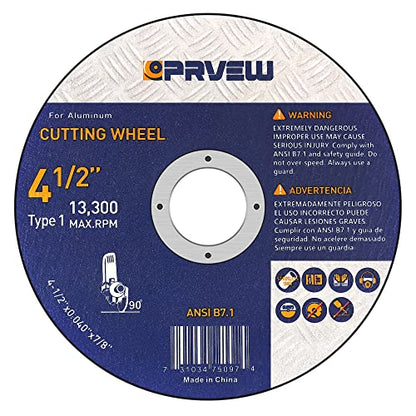 4.5 Inch Cut Off Wheels for Aluminum&Other Soft Metals 50-Pack - style: 4.5"x0.04"x7/8"(50-PK)