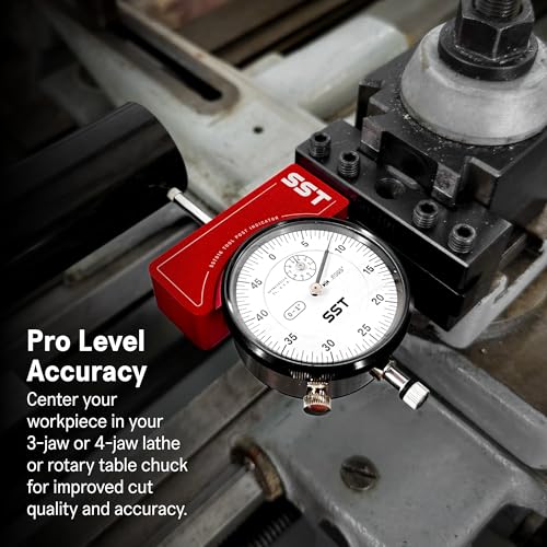 SST - Lathe Tool Post Indicator - High-Level Precision & Accuracy - Durable Construction - 5-Year Warranty Guaranteed