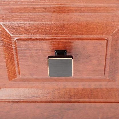 KOOFIZO 30 Pack Oil Rubbed Bronze Cabinet Knobs Square Single Hole Pull K08 - color: Oil Rubbed Bronze, size: Knob 1 - 30Pcs, style: Modern