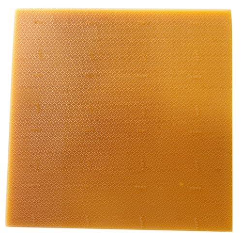 Becho 6.5mm Thick Rubber Sheet for Shoe Sole Repair Anti-Skid Floor Mat DIY Crafts Heavy-Duty and Abrasion Resistant 26x26cm (10.2x10.2in) (Yellow, 26X26) - color: Yellow