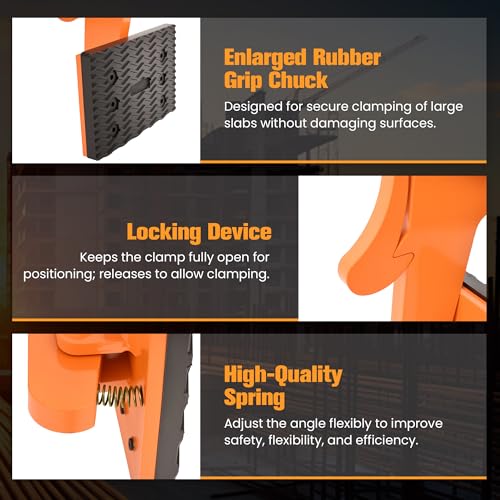 705 lbs Stone Lifting Clamp, 0-2.6 in Opening Range