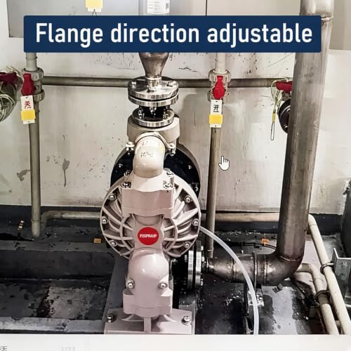 2" PP Air-operated Diaphragm Pump,172gpm Pneumatic Pump For Oxalic Acid & Corrosive Fluid Transfer - size: QBY4-50PP+PTFE 172GMP