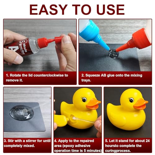 5 Minute Epoxy Glue 250ml, Clear High Strength Tough Durable