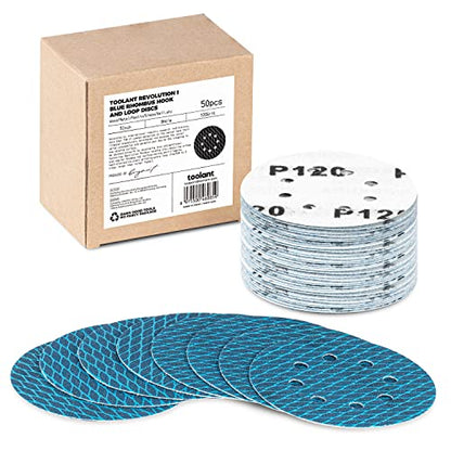 toolant Diamond Shape 5 Inch 120 Grit Sanding Discs, 50Pack - style: (5 inch)120 grit