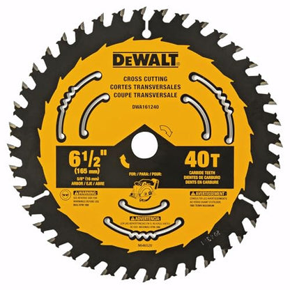 DEWALT Circular Saw Blade, 6 1/2 Inch, 40 Tooth, Framing (DWA161240)