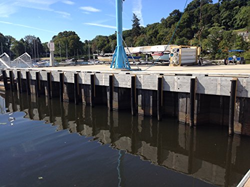 Playsafer Heavy Duty 4’ Rubber Dock Bumper for Boat Docks, Marinas, Loading Docks, and Parking Spots - 48" x 3" x 4"
