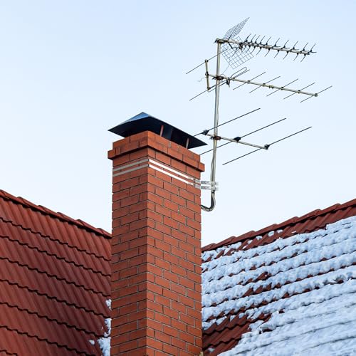 MorningRo 2 Set Antenna Chimney Mount Kit, 18ft Steel Straps, Y Bracket