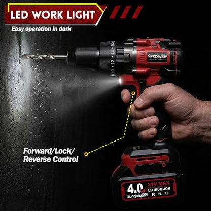 1151In-lbs High Torque Brushless Cordless Hammer Drill 28500 BPM