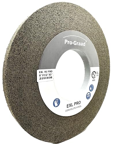 EXL PRO Deburring Wheel 8" x 1/2" x 3", 9S Fine, 94907 - style: 8" x 1/2" x 3" 9S Fine
