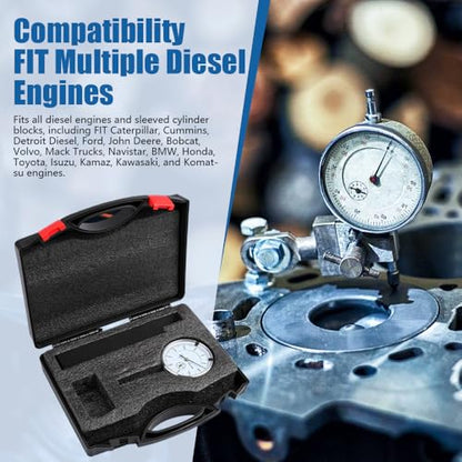 6434 Sleeve Height & Counter Bore Gauge Tool 0–1.00" 0.001" Graduation – FIT Diesel Engines Caterpillar Cummins Detroit Ford John Deere